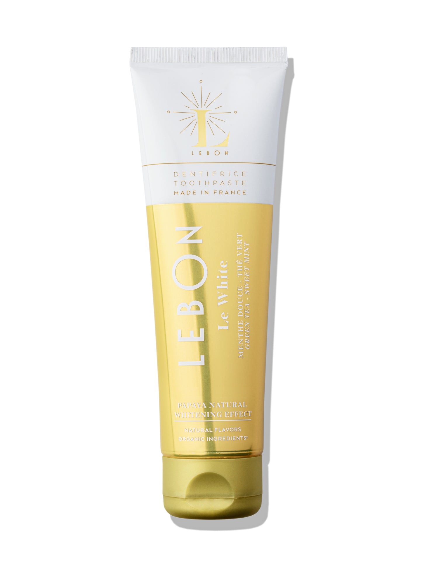 LEBON Flavorcare Le White GREEN TEA + SWEET MINT Toothpaste