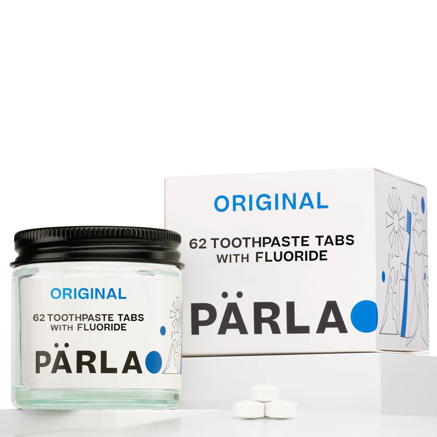 PÄRLA ORIGINAL 62 TOOTHPASTE TABLETS
