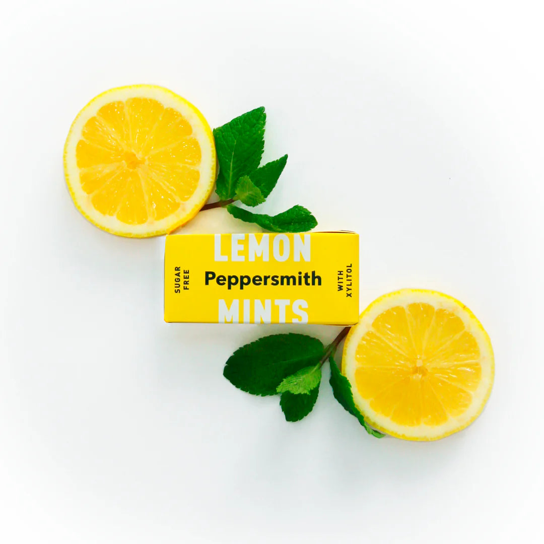 Peppersmith SICILIAN LEMON FLAVOUR XYLITOL MINTS