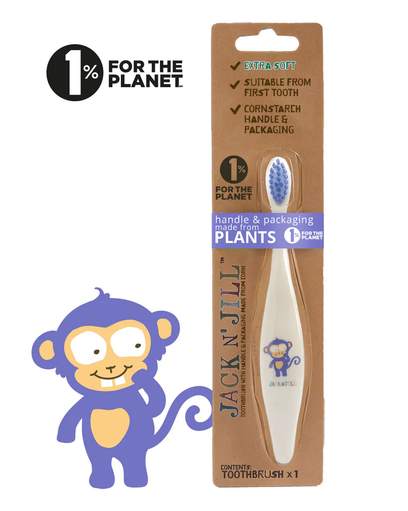 JACK N' JILL Kids Toothbrush - Monkey
