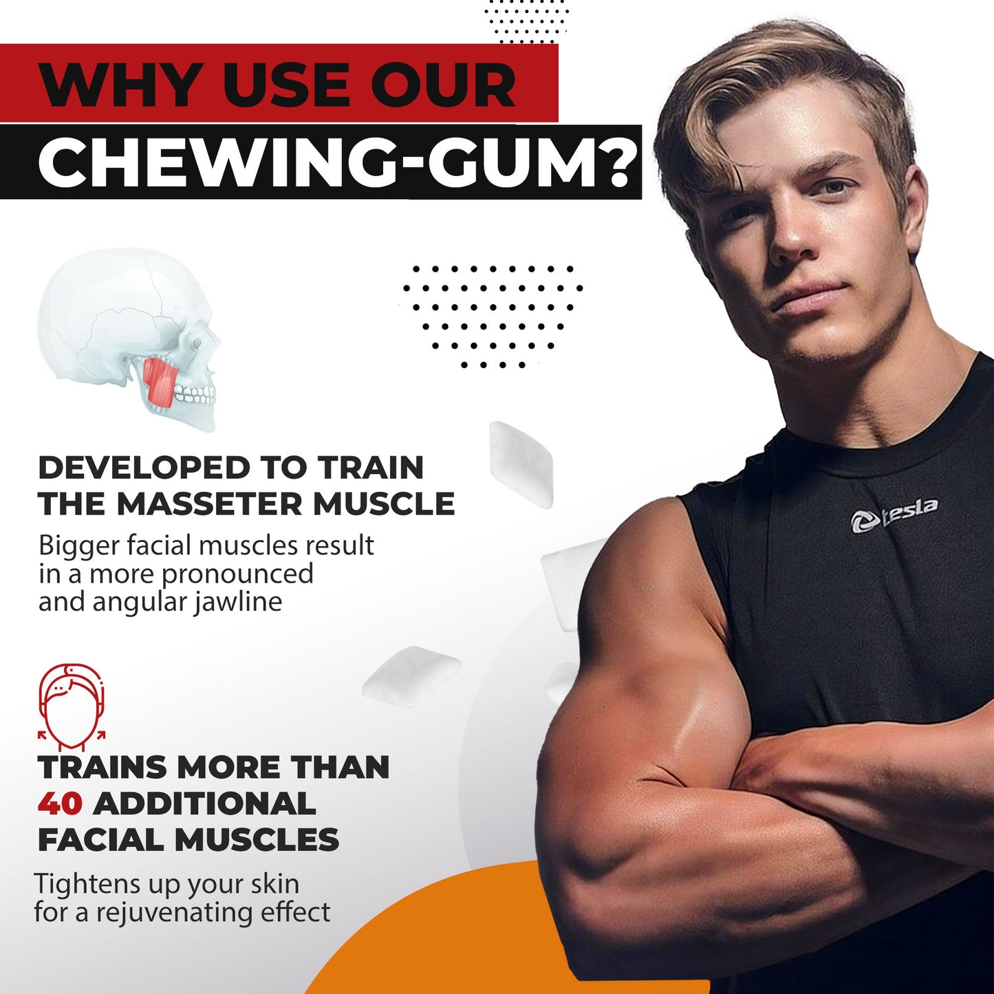 JAWLINER® Fitness Chewing Gum – Cinnamon + Honey