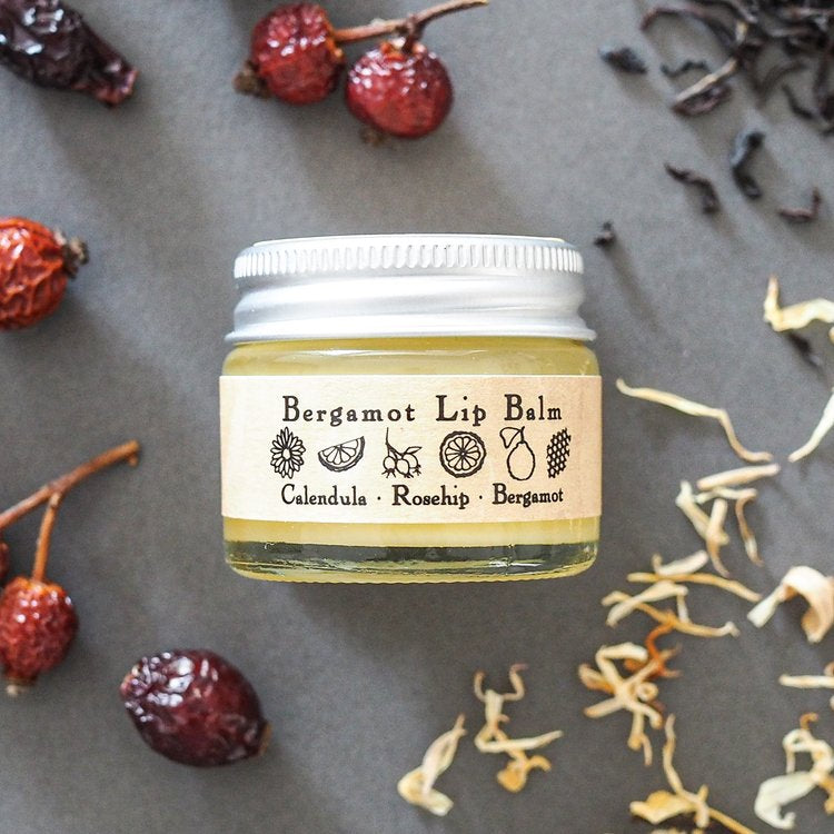 SALIX MOON APOTHECARY Calendula, Rosehip and Bergamot Lip Balm with Local Beeswax