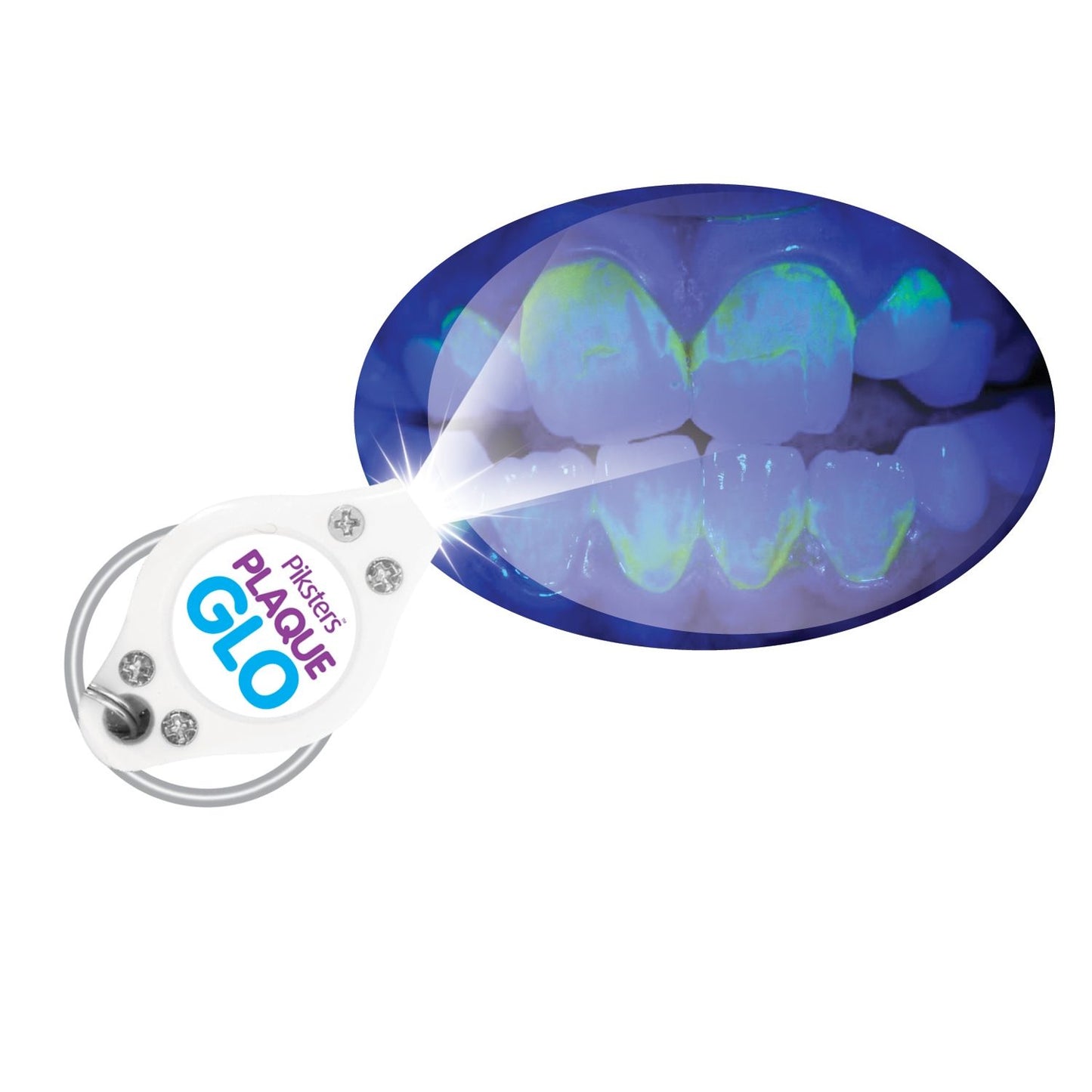 Piksters Plaque Glo Toothpaste: Child - 25g + Blue Light Torch