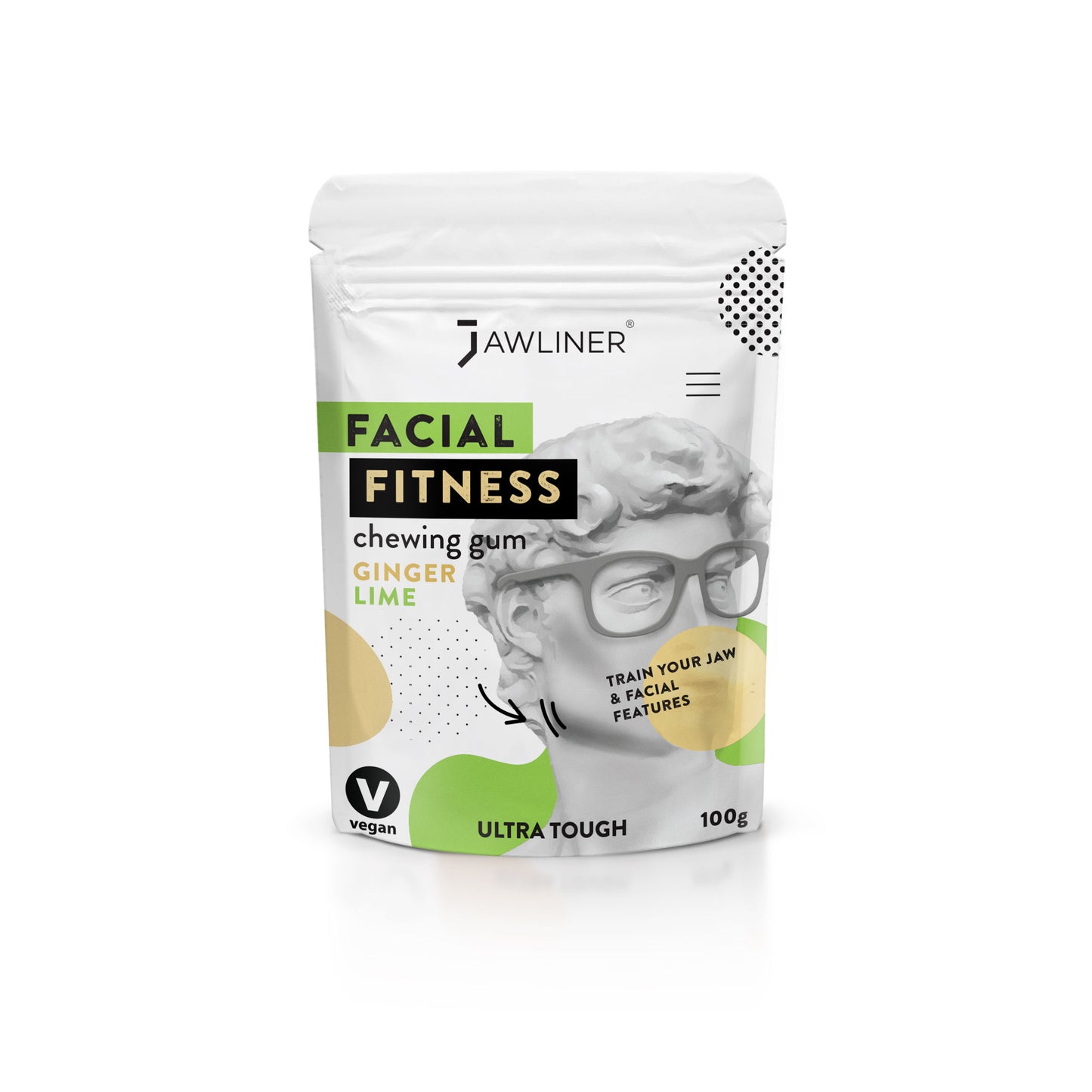 JAWLINER® Fitness Chewing Gum – Lime + Ginger